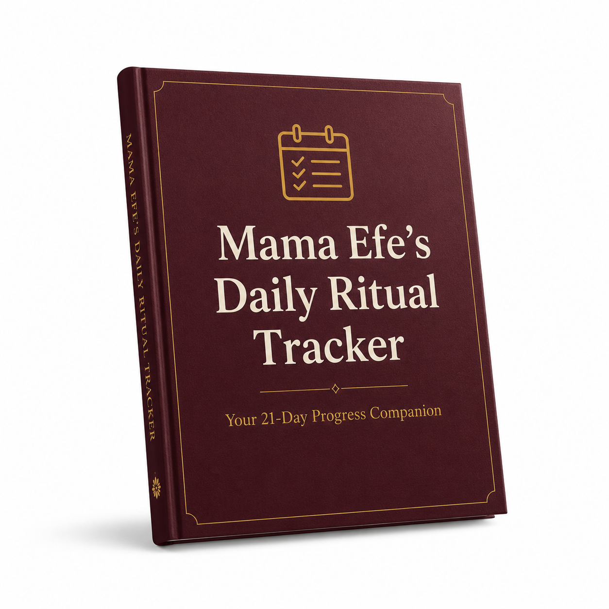 Mama Efe's Daily Ritual Tracker mockup